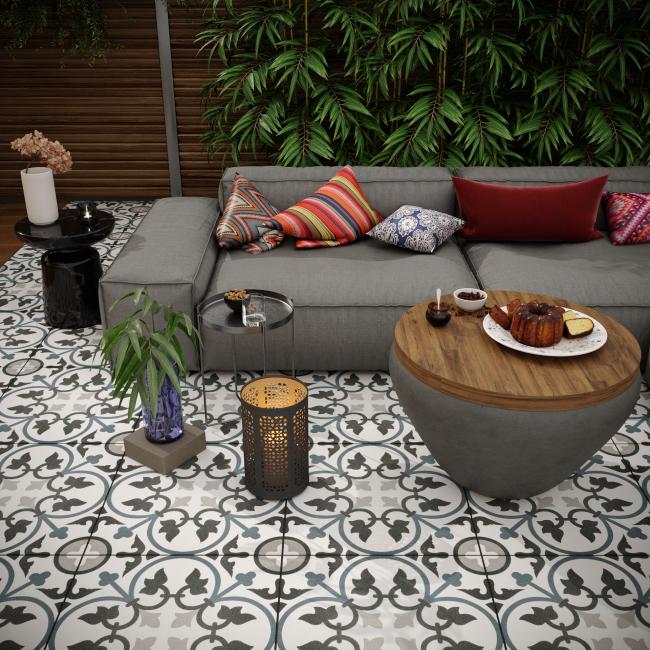 JARDIN DE TUILERIES Adele bleu 60x60x2